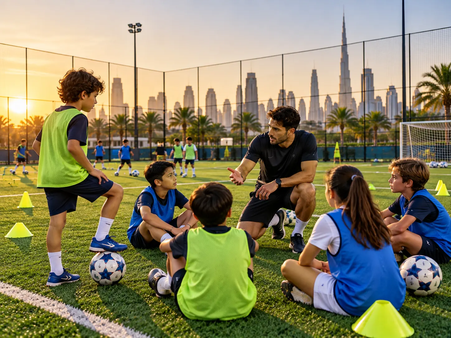 Kids football academy session