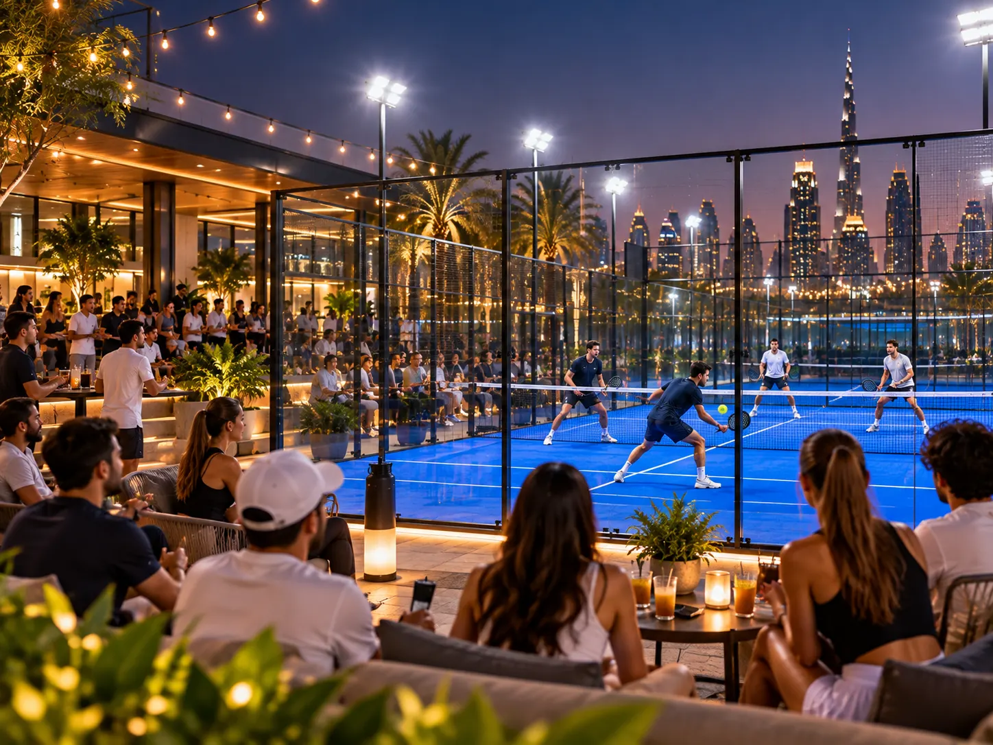 Evening padel tournament at ARCLINE