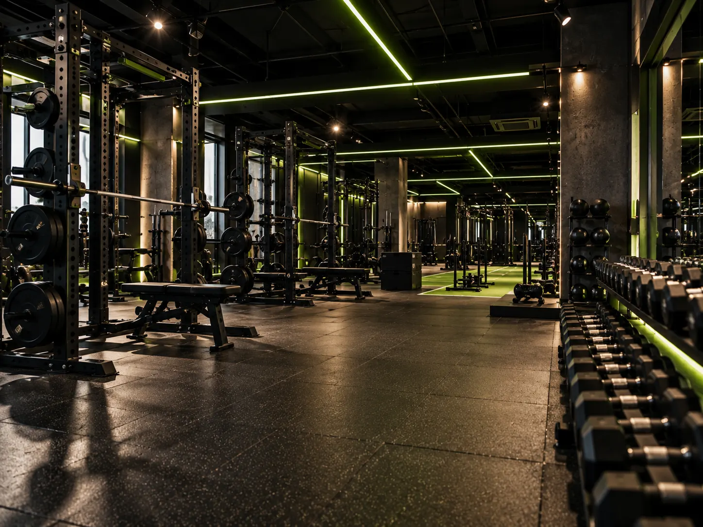 The IRONLINE gym floor