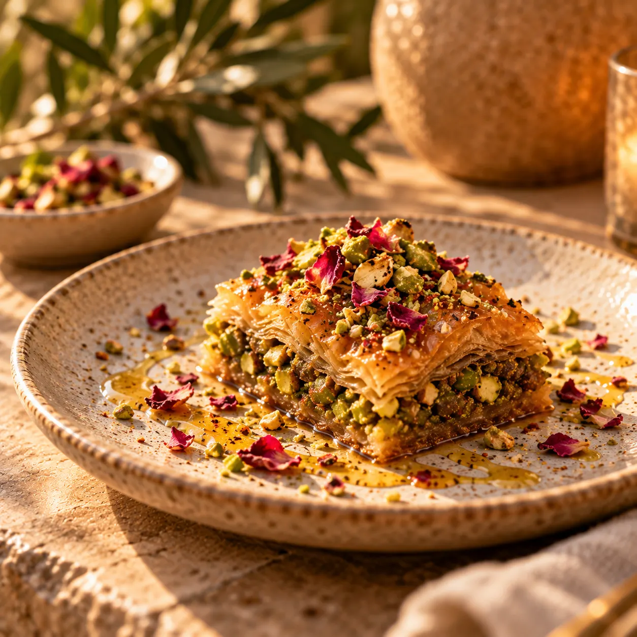 Pistachio & rose